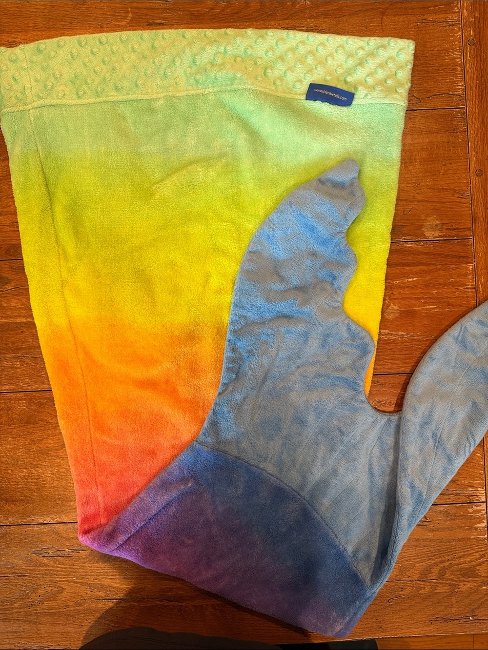Plush Rainbow Mermaid Tail Romper - Multicolor